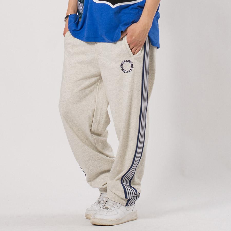 裏毛ラインストレートパンツ メンズ ワイドパンツ ビッグシルエット オーバーサイズ ストリート系 韓国ファッション 韓国系 RE730 セブンサーティー | RE730 | 04