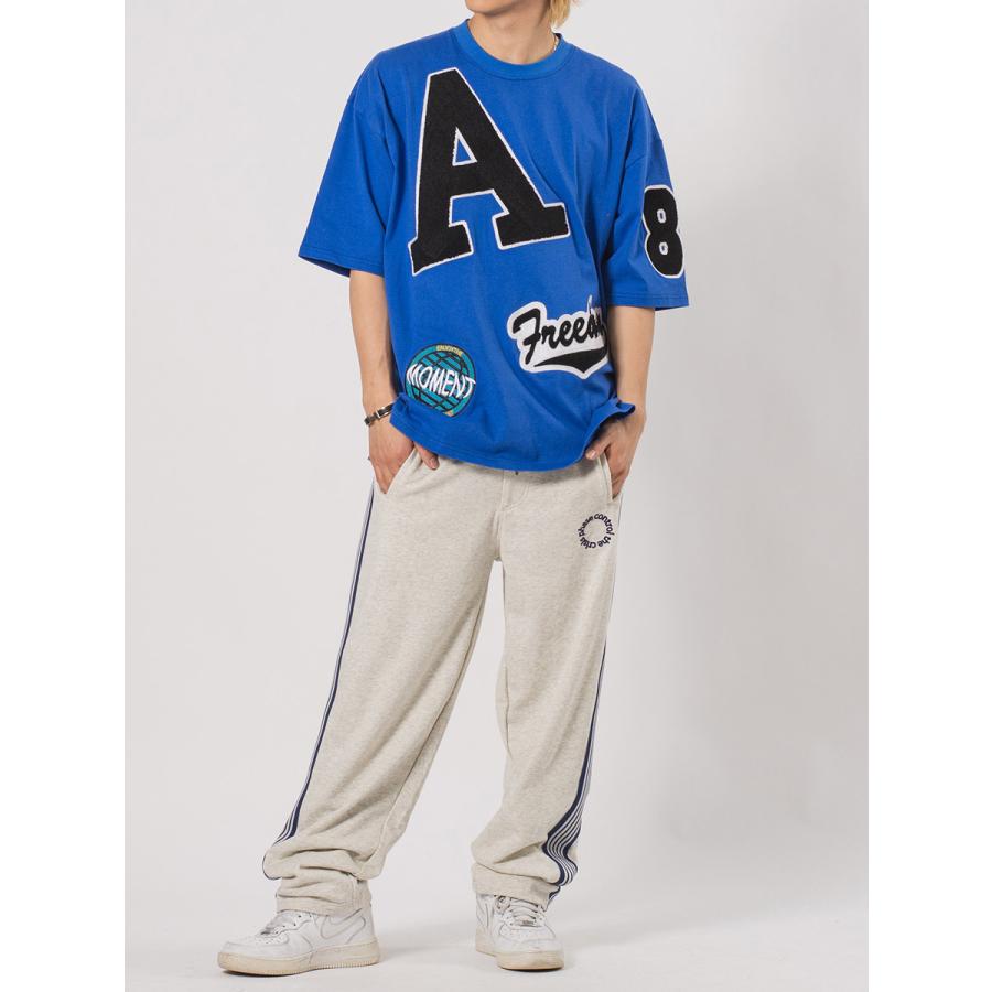 裏毛ラインストレートパンツ メンズ ワイドパンツ ビッグシルエット オーバーサイズ ストリート系 韓国ファッション 韓国系 RE730 セブンサーティー | RE730 | 07