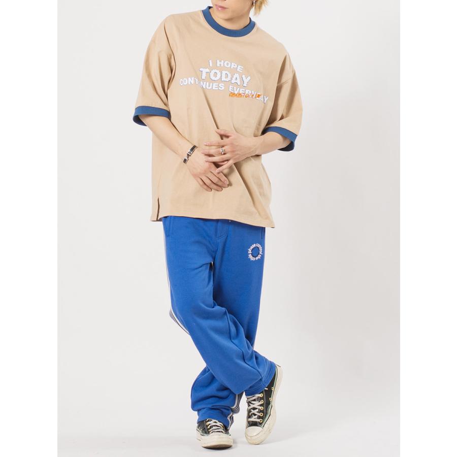 裏毛ラインストレートパンツ メンズ ワイドパンツ ビッグシルエット オーバーサイズ ストリート系 韓国ファッション 韓国系 RE730 セブンサーティー | RE730 | 11