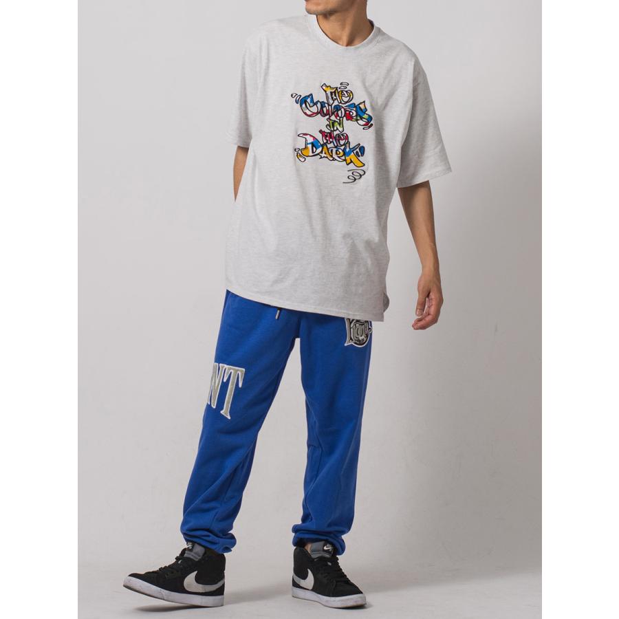 サガラ刺繍スウェットパンツ メンズ ワイドパンツ ビッグシルエット オーバーサイズ ストリート系 韓国ファッション 韓国系 RE730 セブンサーティー | RE730 | 15