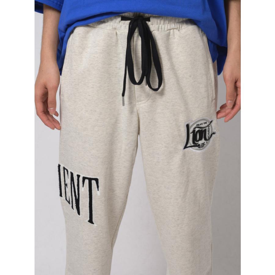 サガラ刺繍スウェットパンツ メンズ ワイドパンツ ビッグシルエット オーバーサイズ ストリート系 韓国ファッション 韓国系 RE730 セブンサーティー | RE730 | 19