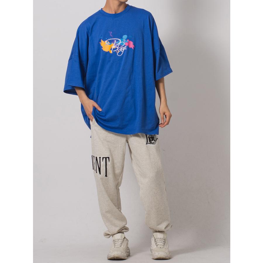 サガラ刺繍スウェットパンツ メンズ ワイドパンツ ビッグシルエット オーバーサイズ ストリート系 韓国ファッション 韓国系 RE730 セブンサーティー | RE730 | 09