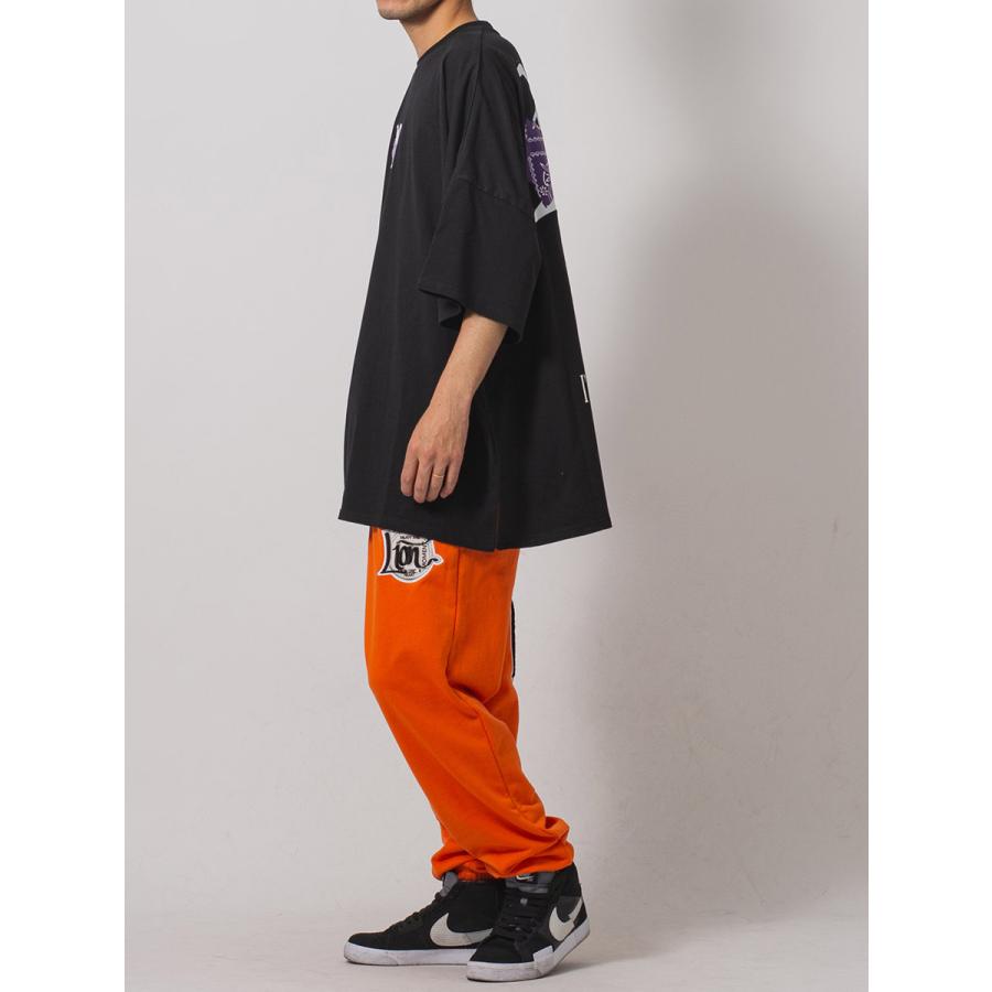 サガラ刺繍スウェットパンツ メンズ ワイドパンツ ビッグシルエット オーバーサイズ ストリート系 韓国ファッション 韓国系 RE730 セブンサーティー | RE730 | 13