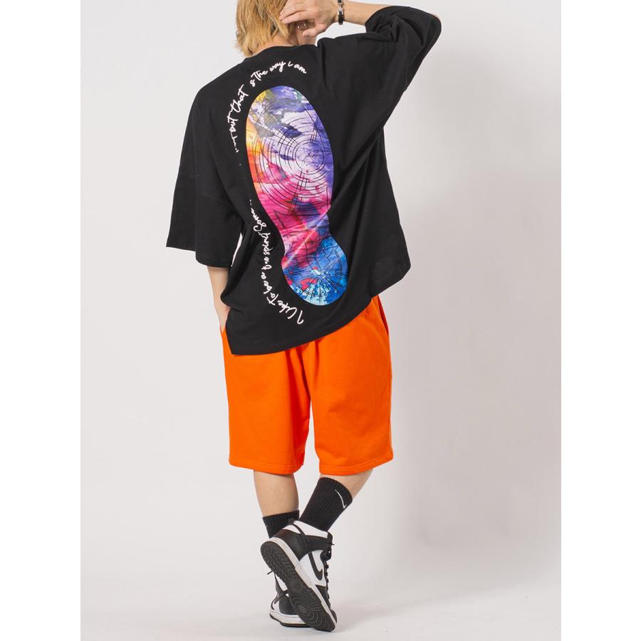 裏毛プリントジムショーツ メンズ ワイドパンツ ビッグシルエット オーバーサイズ ストリート系 韓国ファッション 韓国系 RE730 セブンサーティー | RE730 | 14