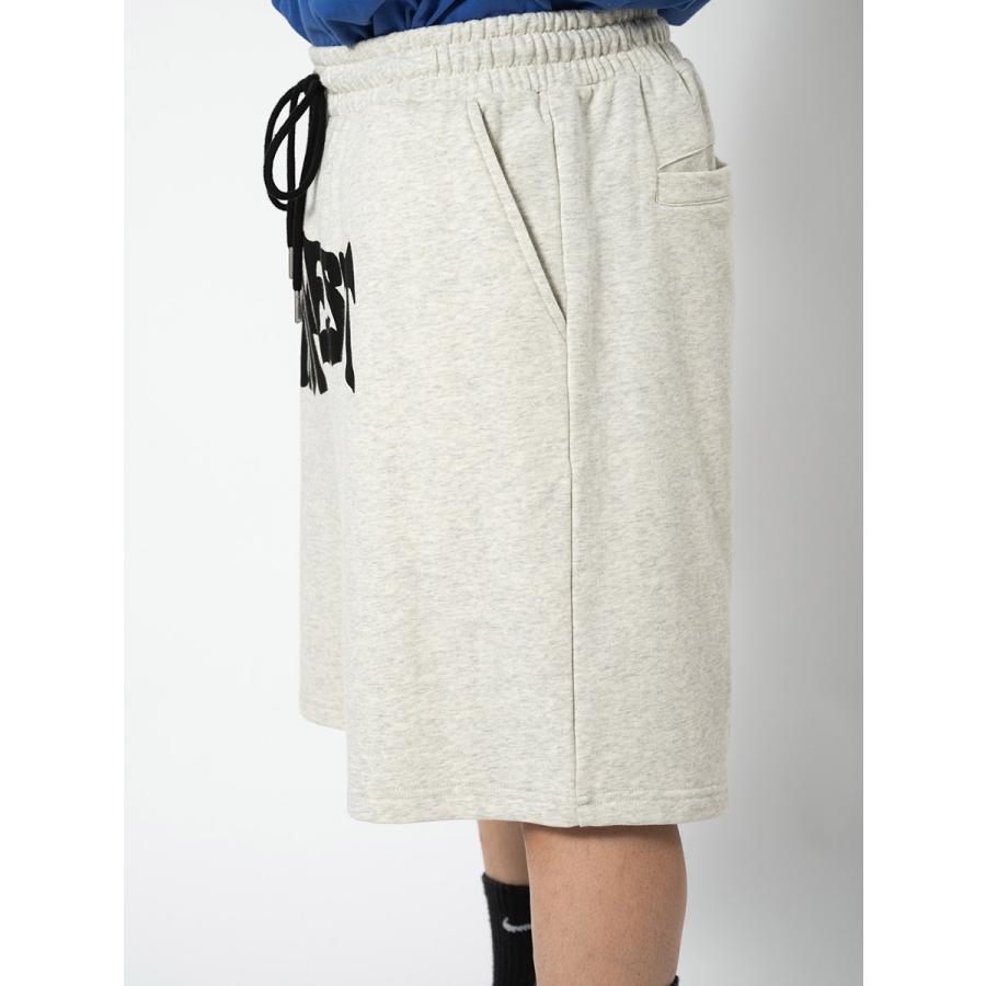 裏毛プリントジムショーツ メンズ ワイドパンツ ビッグシルエット オーバーサイズ ストリート系 韓国ファッション 韓国系 RE730 セブンサーティー | RE730 | 22