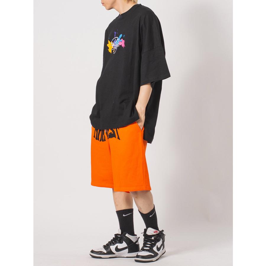 裏毛プリントジムショーツ メンズ ワイドパンツ ビッグシルエット オーバーサイズ ストリート系 韓国ファッション 韓国系 RE730 セブンサーティー | RE730 | 13