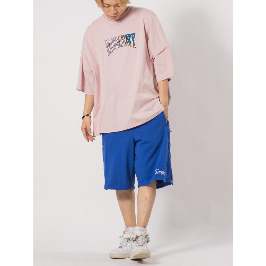 裏毛サイドスナップジムショーツ メンズ ショートパンツ ワイドパンツ ビッグシルエット ストリート系 韓国ファッション 韓国系 RE730 セブンサーティー | RE730 | 15