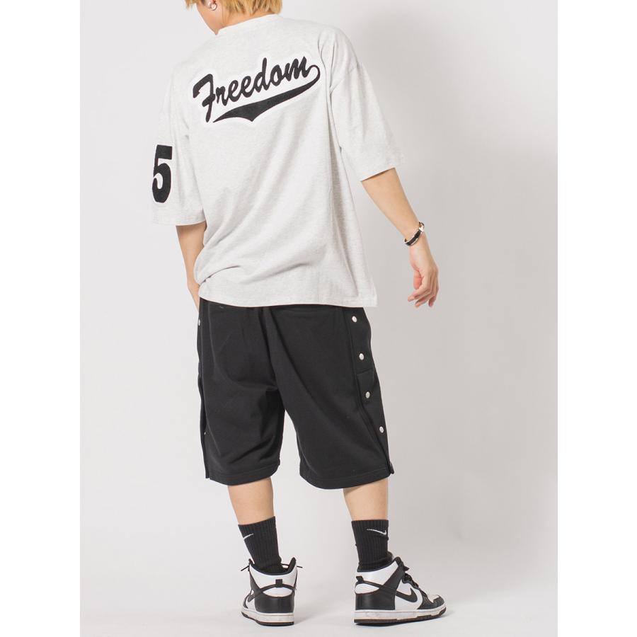 裏毛サイドスナップジムショーツ メンズ ショートパンツ ワイドパンツ ビッグシルエット ストリート系 韓国ファッション 韓国系 RE730 セブンサーティー | RE730 | 20