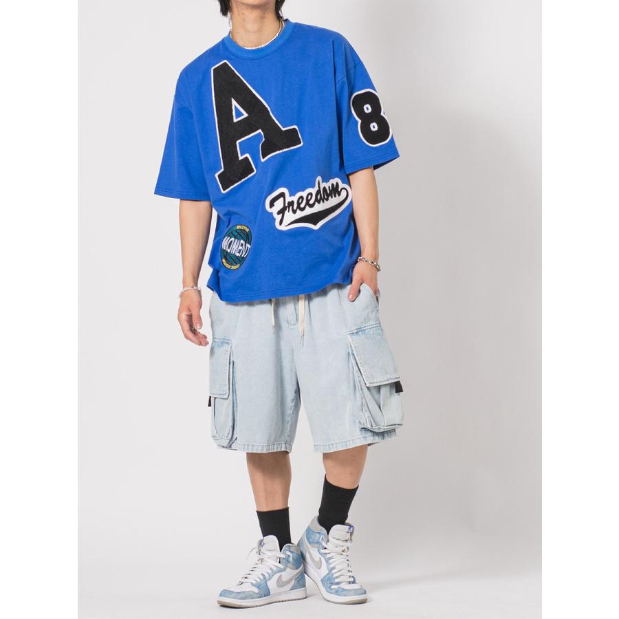 カーゴカラーショートパンツ メンズ ワイドパンツ ビッグシルエット オーバーサイズ ストリート系 韓国ファッション 韓国系 RE730 セブンサーティー | RE730 | 17