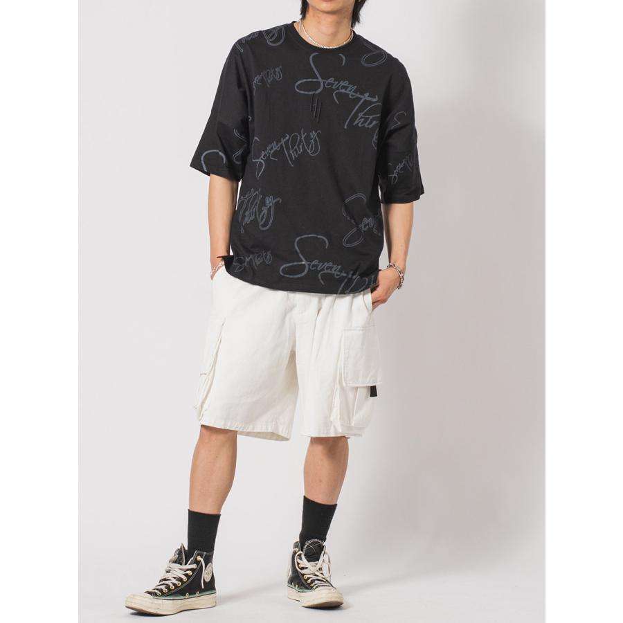 カーゴカラーショートパンツ メンズ ワイドパンツ ビッグシルエット オーバーサイズ ストリート系 韓国ファッション 韓国系 RE730 セブンサーティー | RE730 | 11