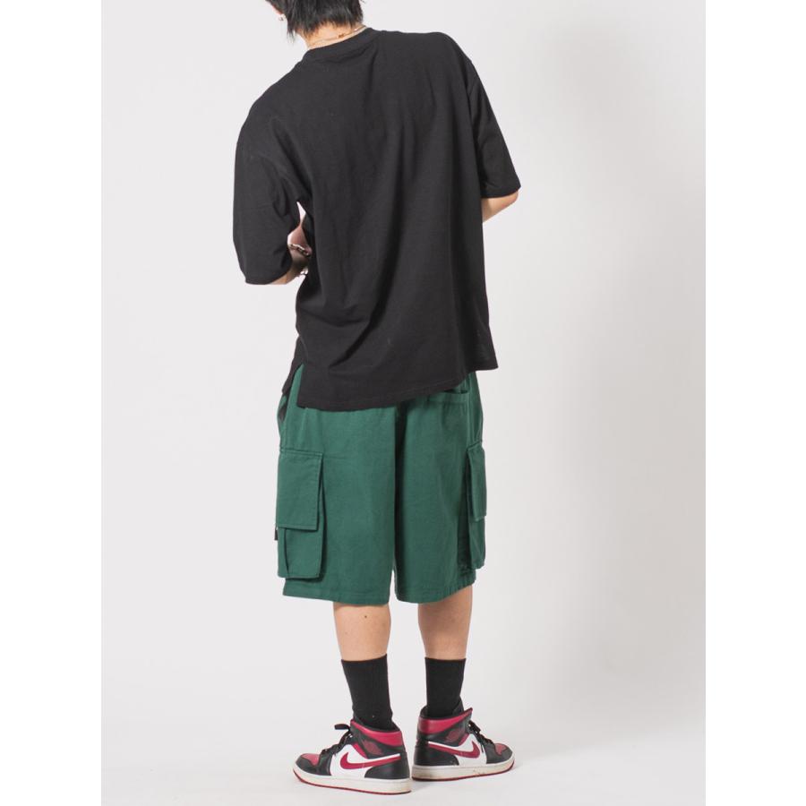 カーゴカラーショートパンツ メンズ ワイドパンツ ビッグシルエット オーバーサイズ ストリート系 韓国ファッション 韓国系 RE730 セブンサーティー | RE730 | 14