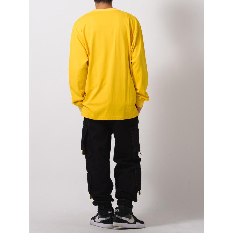 天竺刺繍ロングスリーブTシャツ メンズ ビッグシルエット オーバーサイズ ストリート系 韓国ファッション 韓国系 RE730 セブンサーティー | RE730 | 13