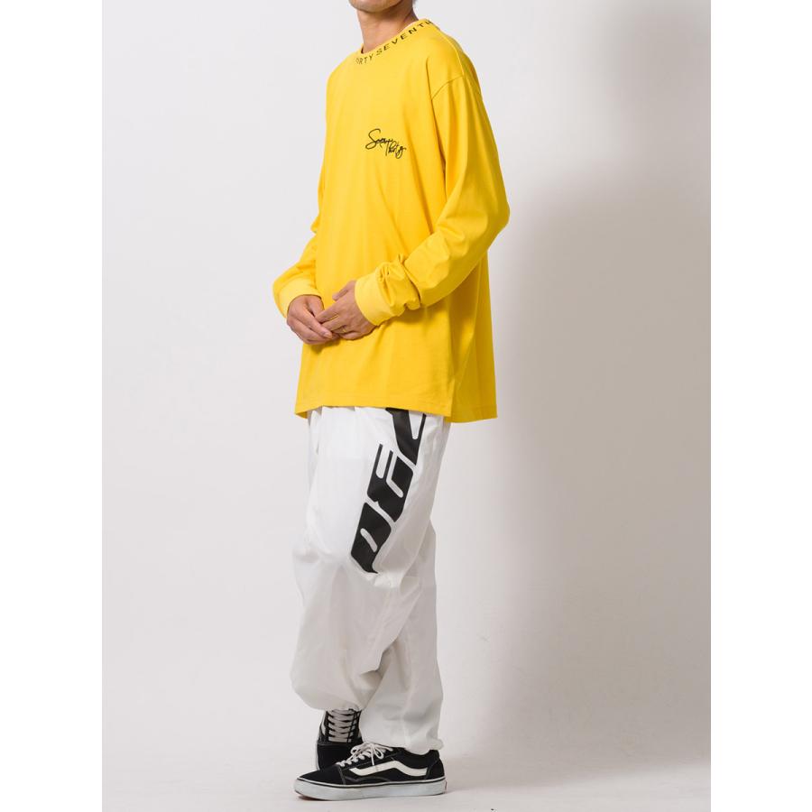 ロゴリブロングスリーブTシャツ メンズ ビッグシルエット オーバーサイズ ストリート系 韓国ファッション 韓国系 RE730 セブンサーティー | RE730 | 13