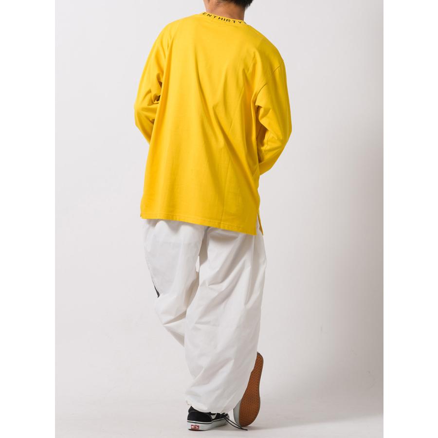 ロゴリブロングスリーブTシャツ メンズ ビッグシルエット オーバーサイズ ストリート系 韓国ファッション 韓国系 RE730 セブンサーティー | RE730 | 14