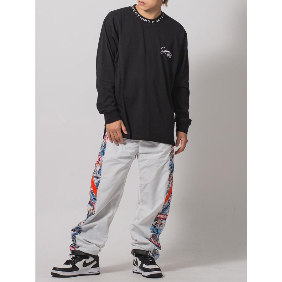 ロゴリブロングスリーブTシャツ メンズ ビッグシルエット オーバーサイズ ストリート系 韓国ファッション 韓国系 RE730 セブンサーティー | RE730 | 15