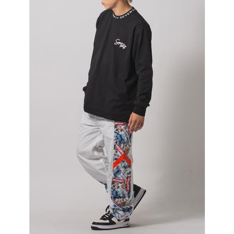 ロゴリブロングスリーブTシャツ メンズ ビッグシルエット オーバーサイズ ストリート系 韓国ファッション 韓国系 RE730 セブンサーティー | RE730 | 17