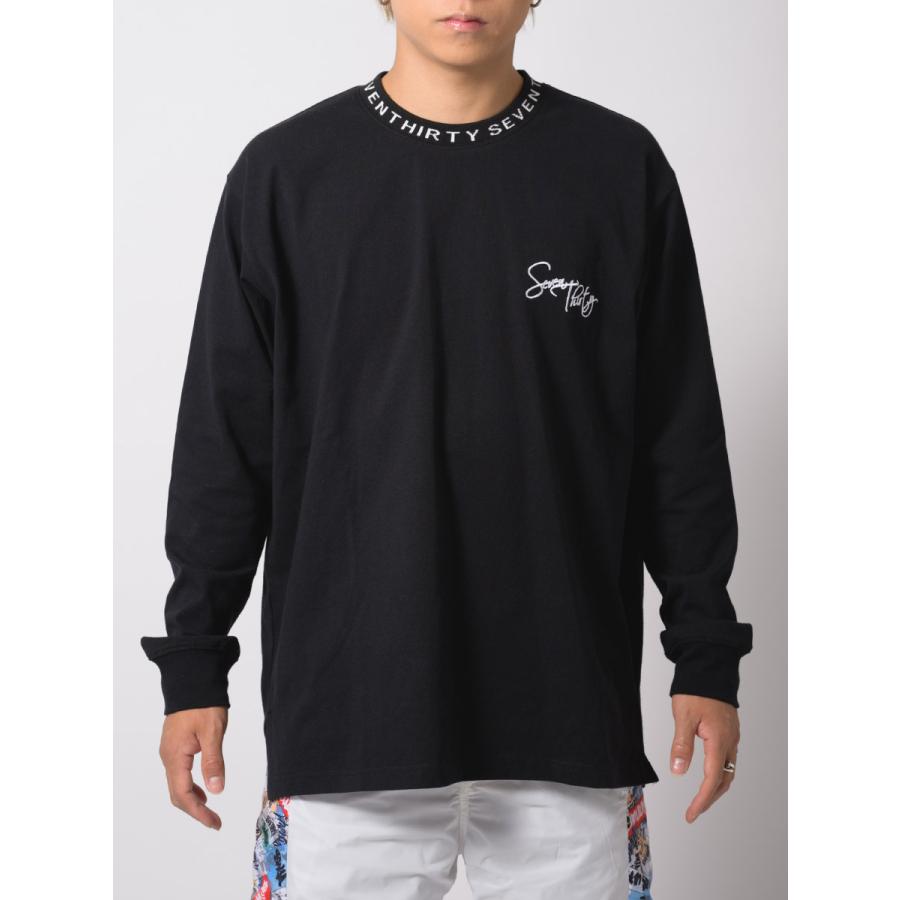 ロゴリブロングスリーブTシャツ メンズ ビッグシルエット オーバーサイズ ストリート系 韓国ファッション 韓国系 RE730 セブンサーティー | RE730 | 19