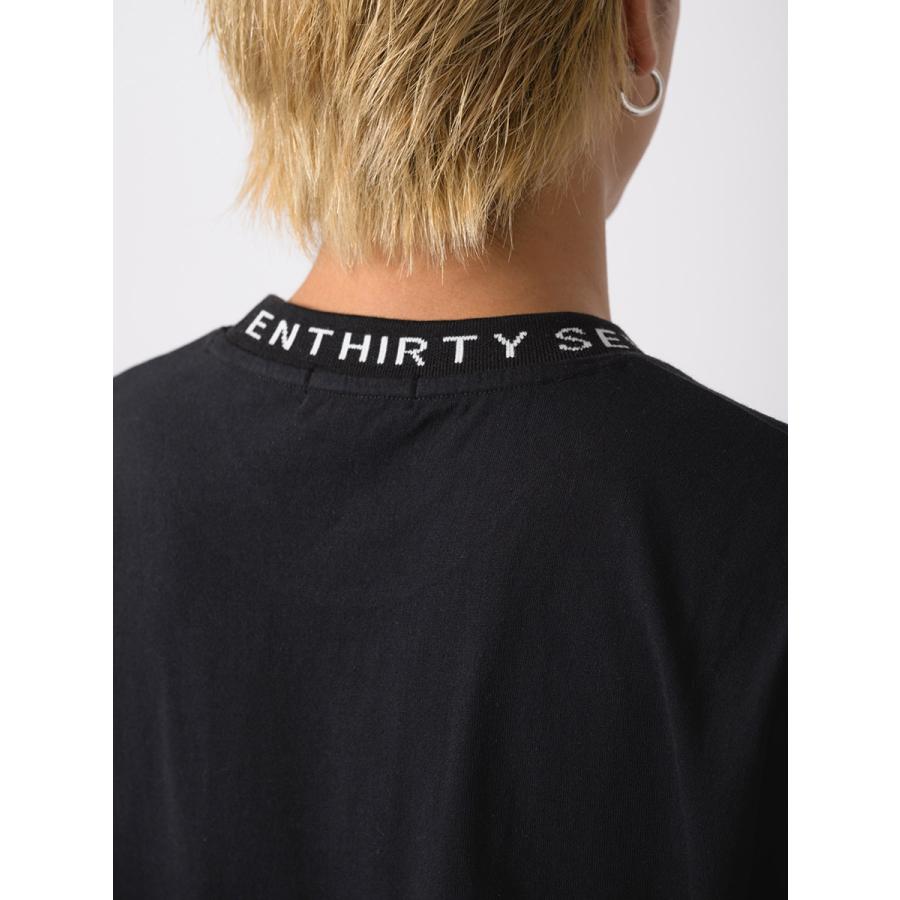 ロゴリブロングスリーブTシャツ メンズ ビッグシルエット オーバーサイズ ストリート系 韓国ファッション 韓国系 RE730 セブンサーティー | RE730 | 21