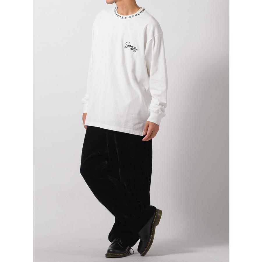 ロゴリブロングスリーブTシャツ メンズ ビッグシルエット オーバーサイズ ストリート系 韓国ファッション 韓国系 RE730 セブンサーティー | RE730 | 09