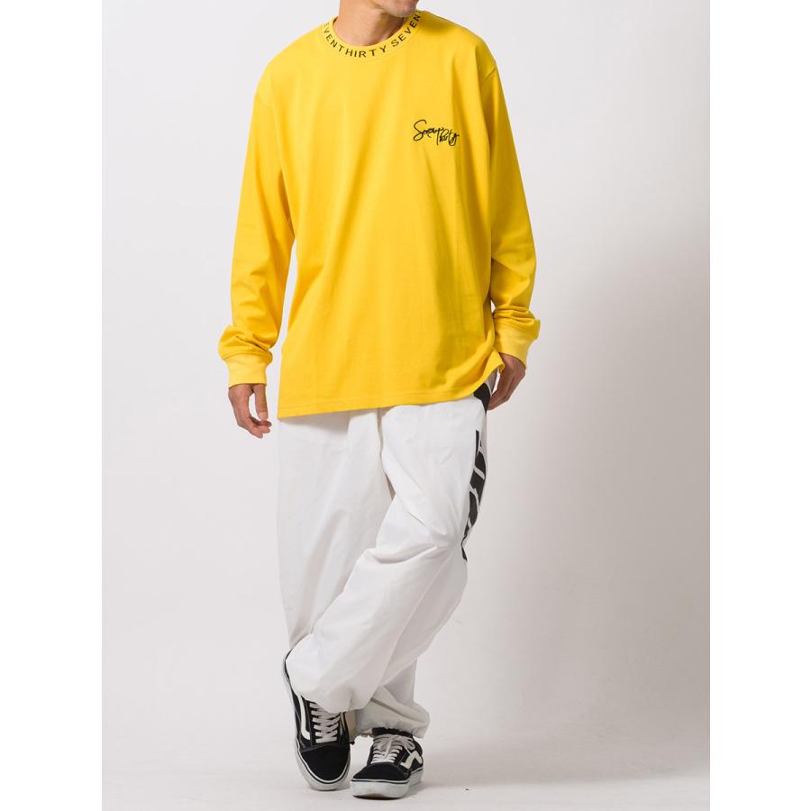 ロゴリブロングスリーブTシャツ メンズ ビッグシルエット オーバーサイズ ストリート系 韓国ファッション 韓国系 RE730 セブンサーティー | RE730 | 11