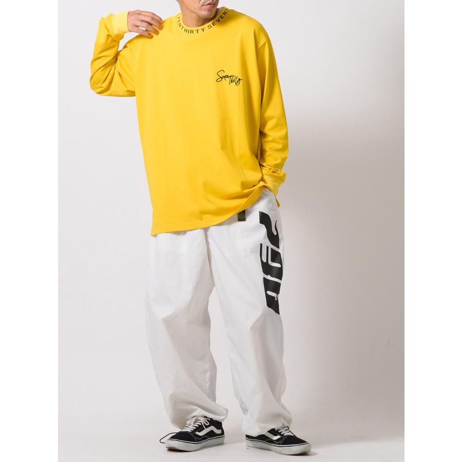 ロゴリブロングスリーブTシャツ メンズ ビッグシルエット オーバーサイズ ストリート系 韓国ファッション 韓国系 RE730 セブンサーティー | RE730 | 12