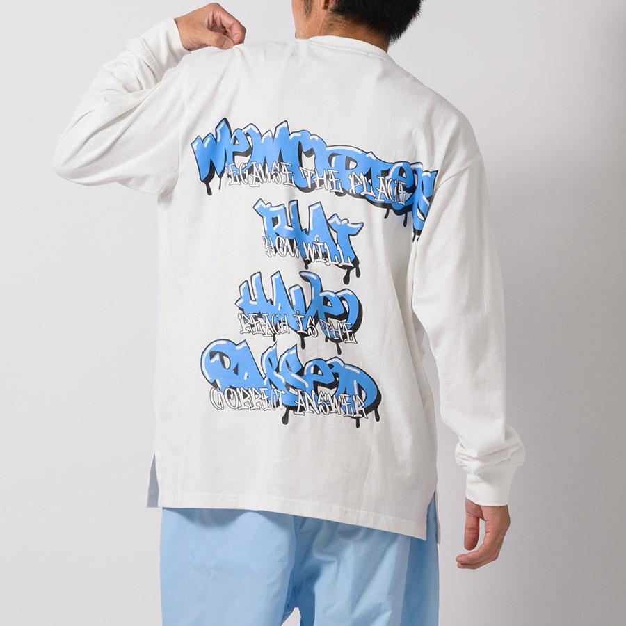 RE730 グラフィティロゴロングスリーブTシャツ メンズ ビッグ