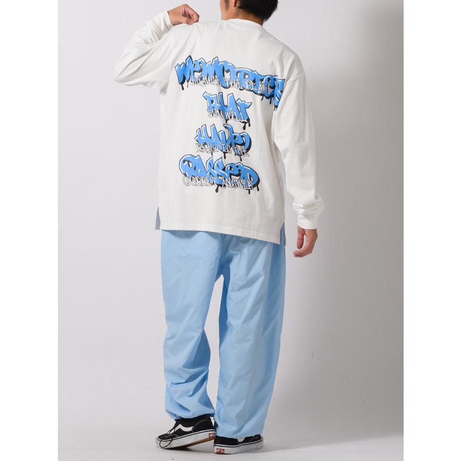 グラフィティロゴロングスリーブTシャツ メンズ ビッグシルエット オーバーサイズ ストリート系 韓国ファッション 韓国系 RE730 セブンサーティー | RE730 | 09