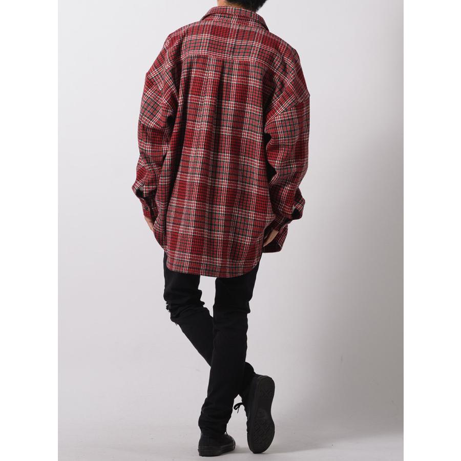 チェックCPOジャケット メンズ ビッグシルエット オーバーサイズ ストリート系 韓国ファッション 韓国系 RE730 セブンサーティー | RE730 | 14