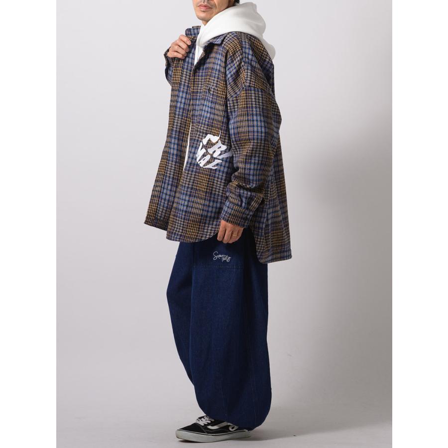 チェックCPOジャケット メンズ ビッグシルエット オーバーサイズ ストリート系 韓国ファッション 韓国系 RE730 セブンサーティー | RE730 | 16