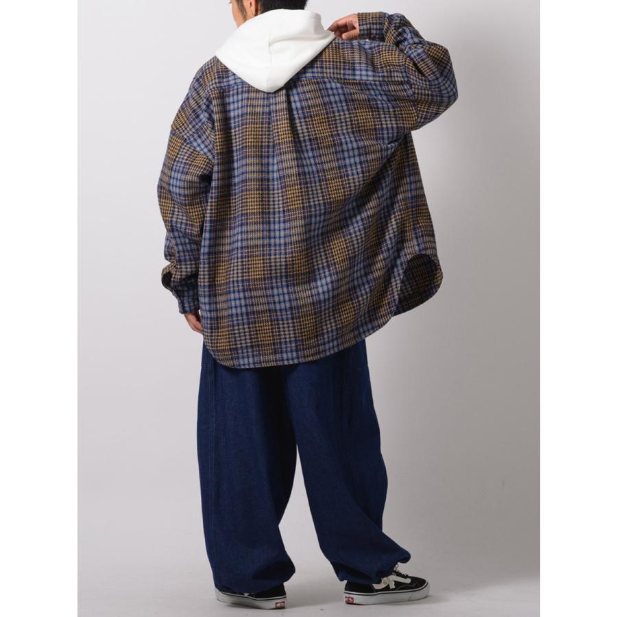 チェックCPOジャケット メンズ ビッグシルエット オーバーサイズ ストリート系 韓国ファッション 韓国系 RE730 セブンサーティー | RE730 | 17