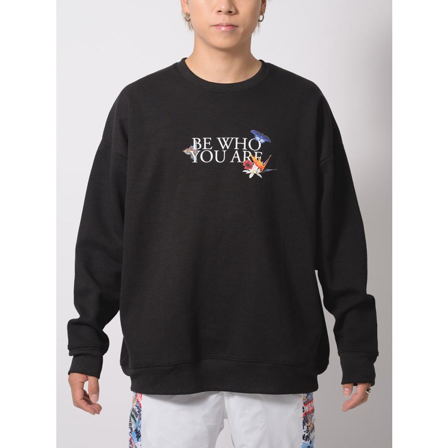 フォトコラージュワイドトレーナー メンズ ビッグシルエット オーバーサイズ ストリート系 韓国ファッション 韓国系 RE730 セブンサーティー | RE730 | 15