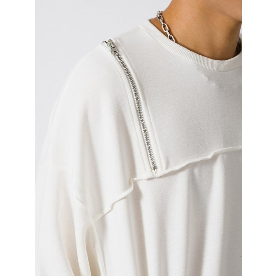 ZIP切替ワイドトレーナー メンズ ビッグシルエット オーバーサイズ ストリート系 韓国ファッション 韓国系 RE730 セブンサーティー | RE730 | 15