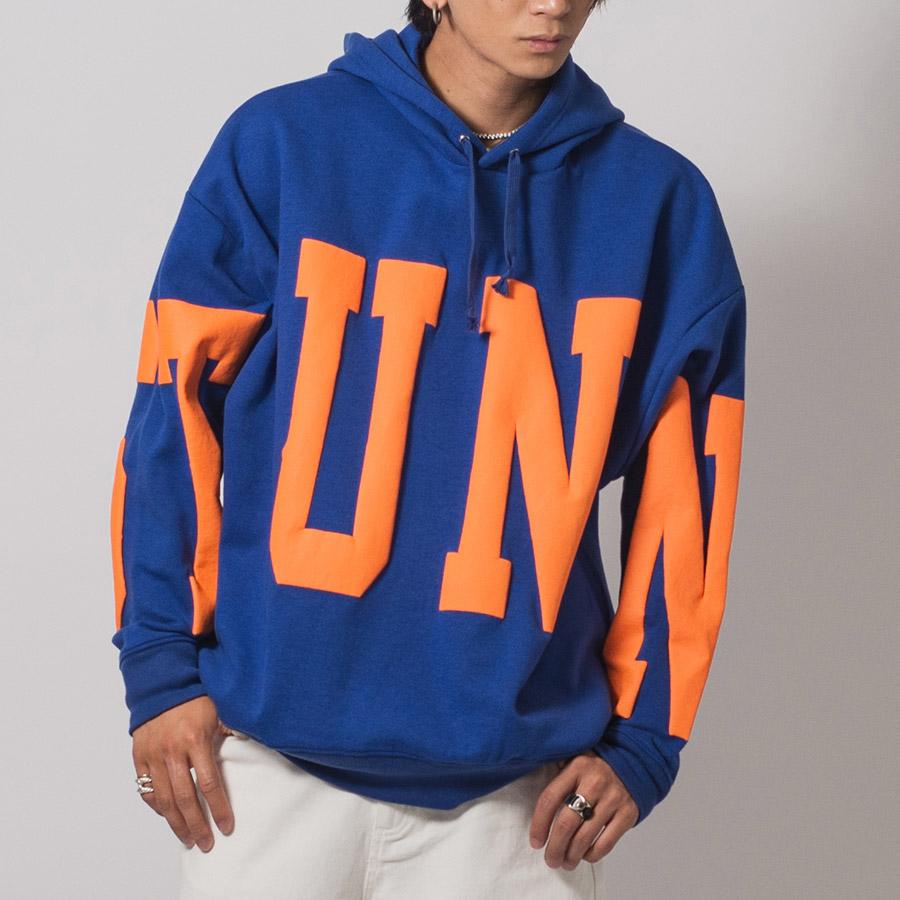 ビッグロゴプルパーカー メンズ ビッグシルエット オーバーサイズ ストリート系 韓国ファッション 韓国系 RE730 セブンサーティー | RE730 | 06