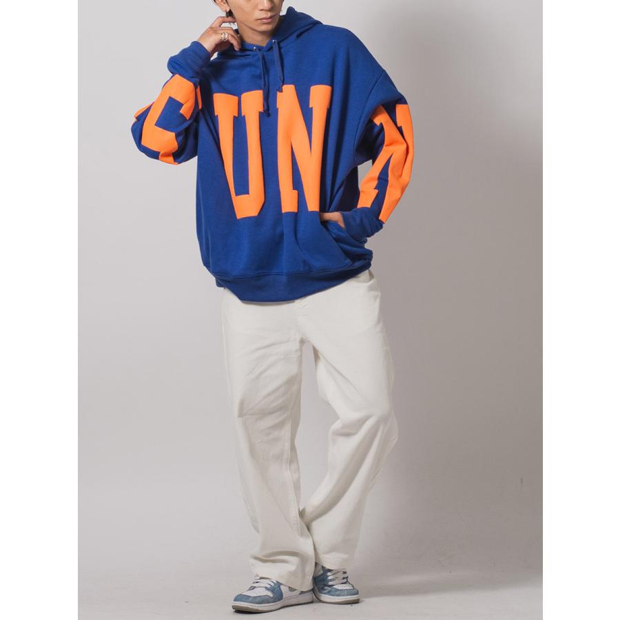 ビッグロゴプルパーカー メンズ ビッグシルエット オーバーサイズ ストリート系 韓国ファッション 韓国系 RE730 セブンサーティー | RE730 | 12