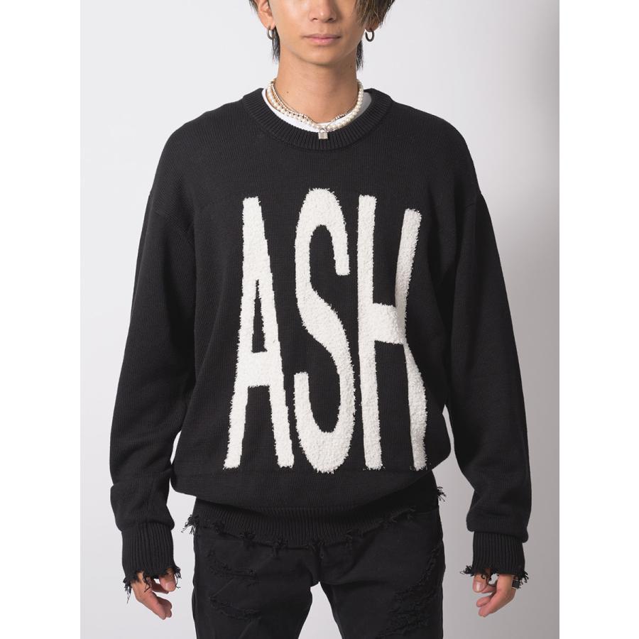 グランジ加工クルーネックセーター メンズ ビッグシルエット オーバーサイズ ストリート系 韓国ファッション 韓国系 RE730 セブンサーティー | RE730 | 15