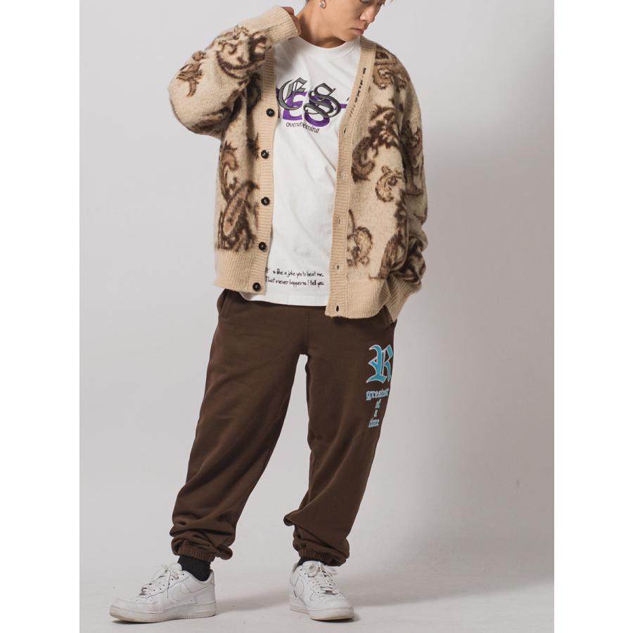 モヘアタッチ総柄ビッグカーディガン メンズ ビッグシルエット オーバーサイズ ストリート系 韓国ファッション 韓国系 RE730 セブンサーティー | RE730 | 19
