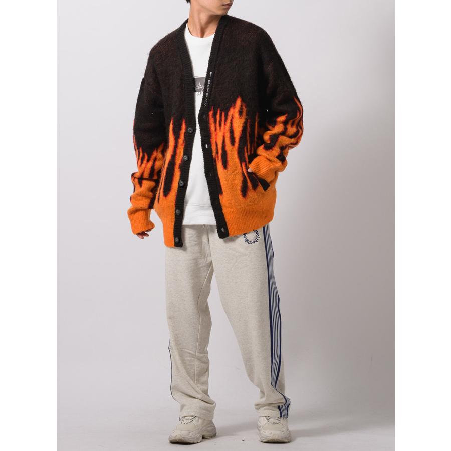 モヘアタッチ総柄ビッグカーディガン メンズ ビッグシルエット オーバーサイズ ストリート系 韓国ファッション 韓国系 RE730 セブンサーティー | RE730 | 23