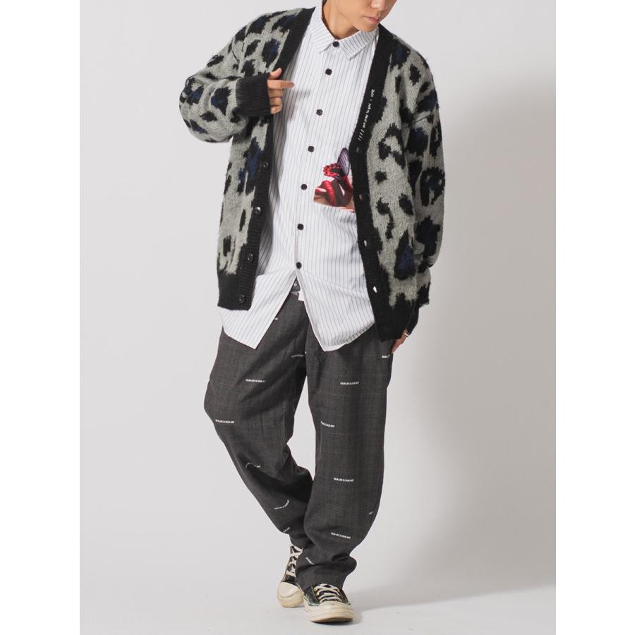 モヘアタッチ総柄ビッグカーディガン メンズ ビッグシルエット オーバーサイズ ストリート系 韓国ファッション 韓国系 RE730 セブンサーティー | RE730 | 16