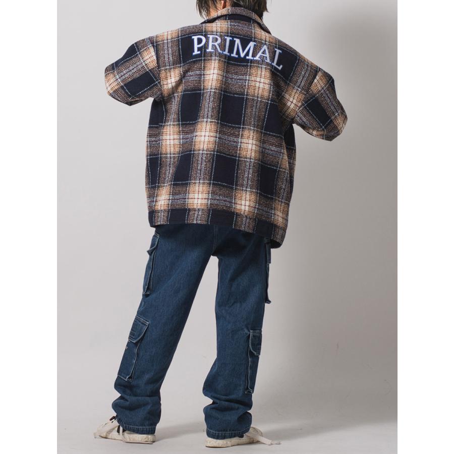 オンブレーチェックフルジップジャケット メンズ ビッグシルエット オーバーサイズ ストリート系 韓国ファッション 韓国系 RE730 セブンサーティー | RE730 | 14