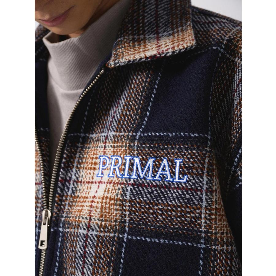 オンブレーチェックフルジップジャケット メンズ ビッグシルエット オーバーサイズ ストリート系 韓国ファッション 韓国系 RE730 セブンサーティー | RE730 | 16