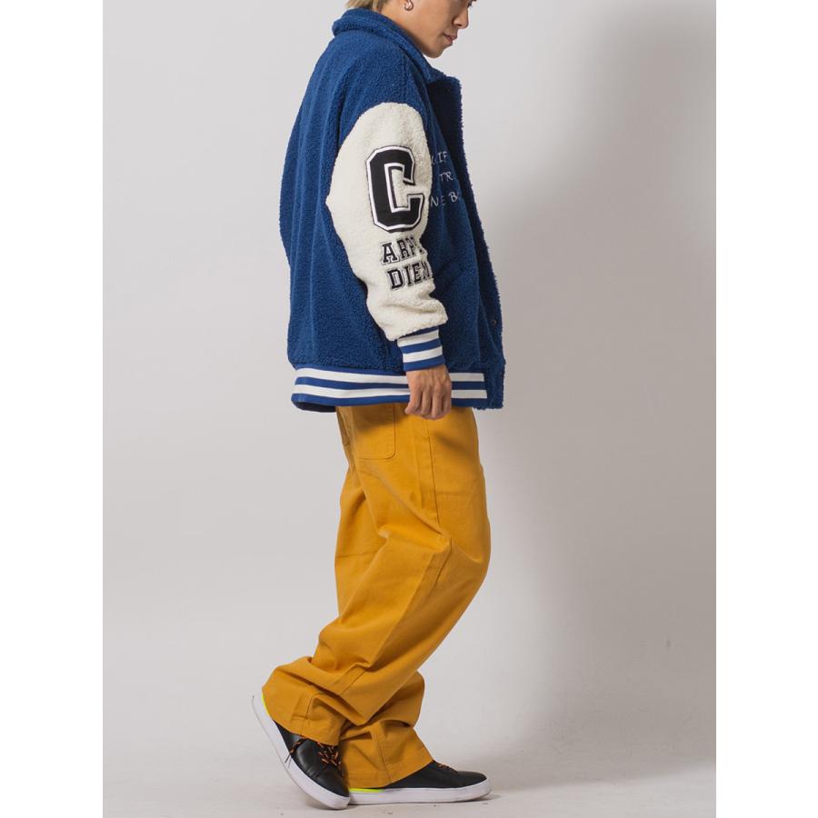 リングボアバーシティジャケット メンズ ビッグシルエット オーバーサイズ ストリート系 韓国ファッション 韓国系 RE730 セブンサーティー | RE730 | 15