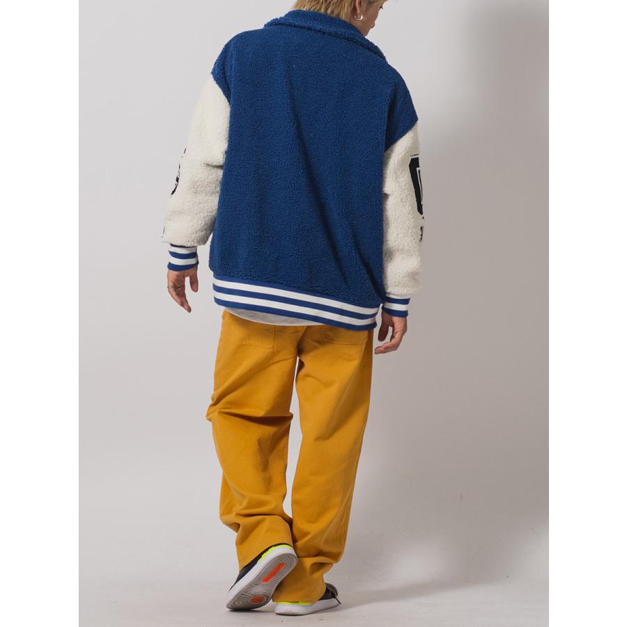 リングボアバーシティジャケット メンズ ビッグシルエット オーバーサイズ ストリート系 韓国ファッション 韓国系 RE730 セブンサーティー | RE730 | 16