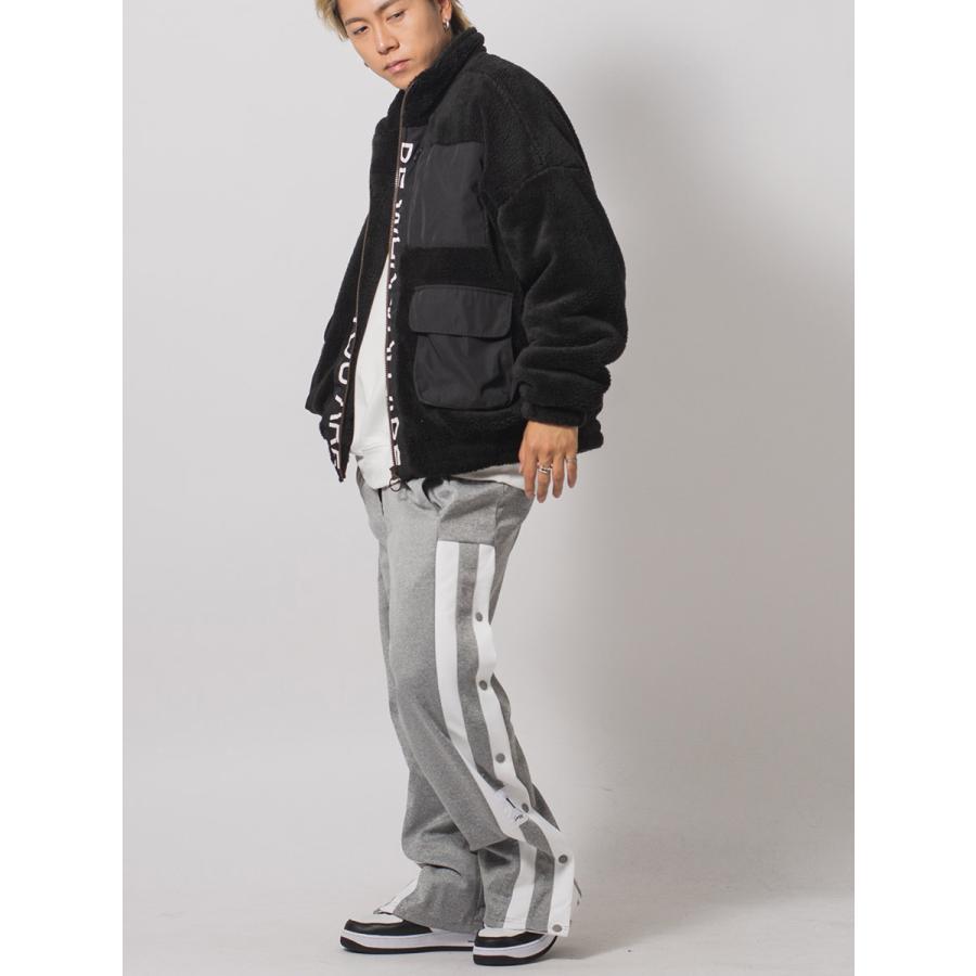 両面ボアトラックジャケット メンズ ビッグシルエット オーバーサイズ ストリート系 韓国ファッション 韓国系 RE730 セブンサーティー | RE730 | 13