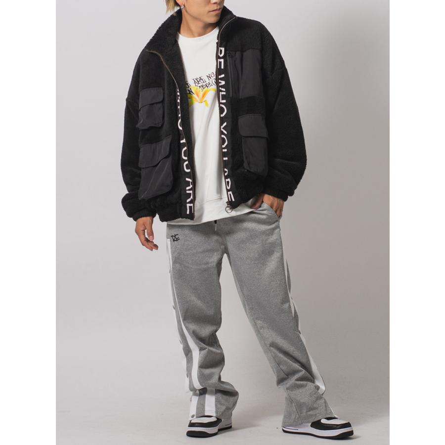 両面ボアトラックジャケット メンズ ビッグシルエット オーバーサイズ ストリート系 韓国ファッション 韓国系 RE730 セブンサーティー | RE730 | 10