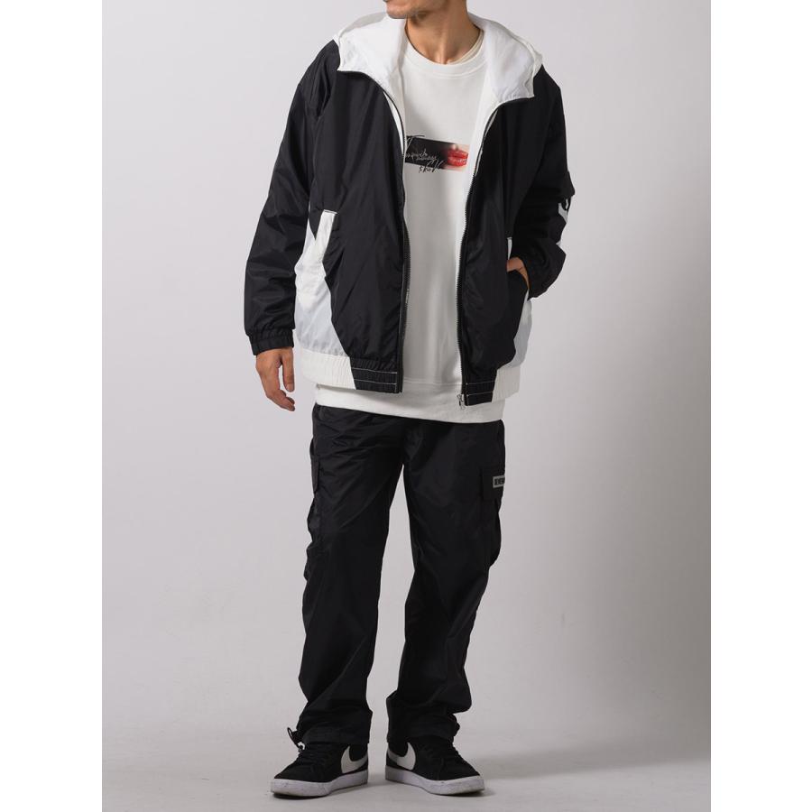 RE730 バイカラービッグマウンテンパーカー メンズ ビッグシルエット