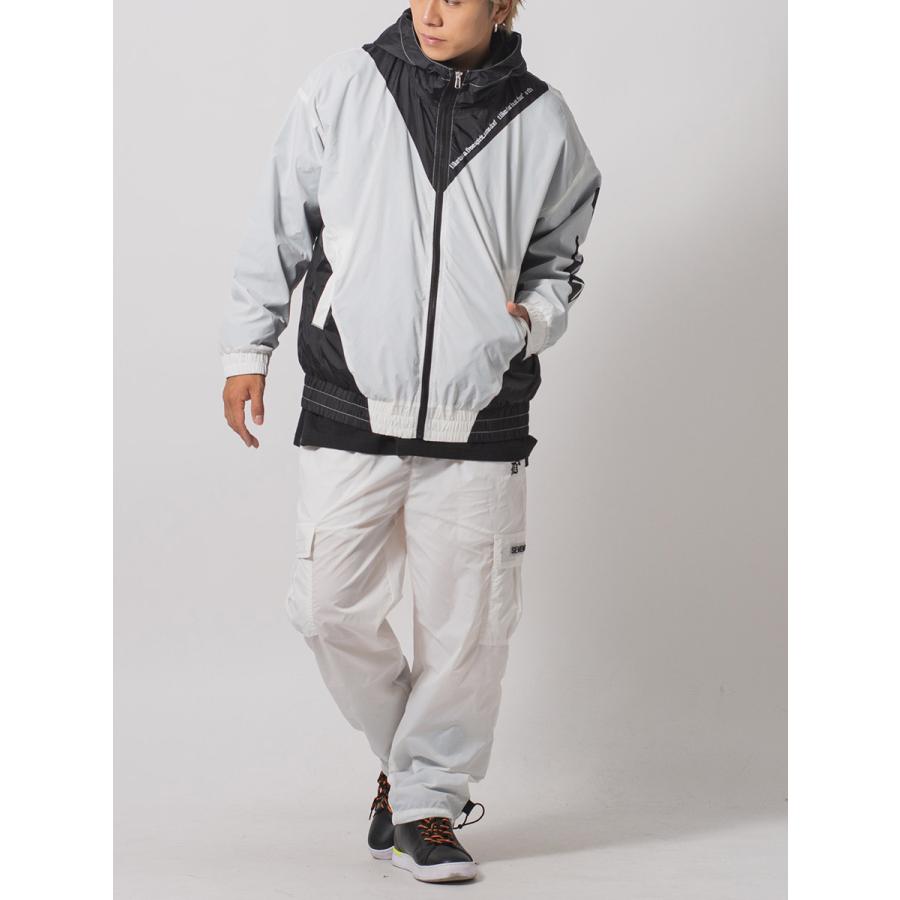 RE730 バイカラービッグマウンテンパーカー メンズ ビッグシルエット