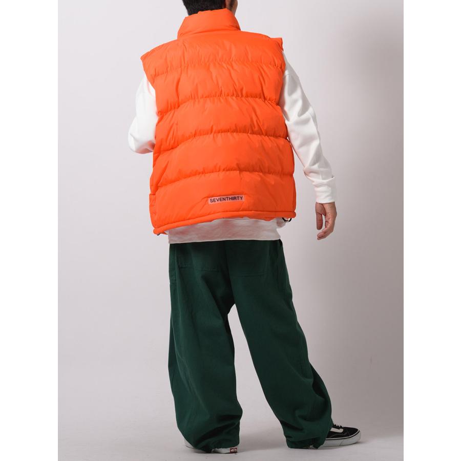 ナイロン中綿ベスト メンズ ビッグシルエット オーバーサイズ ストリート系 韓国ファッション 韓国系 RE730 セブンサーティー | RE730 | 14