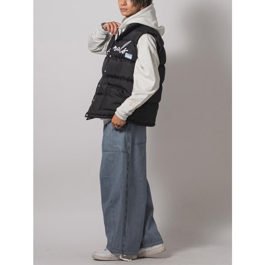 ナイロン中綿ベスト メンズ ビッグシルエット オーバーサイズ ストリート系 韓国ファッション 韓国系 RE730 セブンサーティー | RE730 | 16