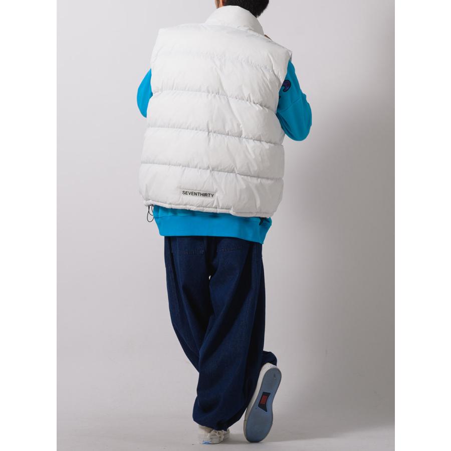 ナイロン中綿ベスト メンズ ビッグシルエット オーバーサイズ ストリート系 韓国ファッション 韓国系 RE730 セブンサーティー | RE730 | 10