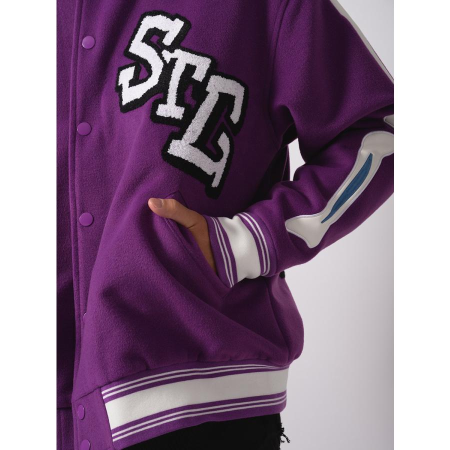 ボーンロゴバーシティジャケット メンズ ビッグシルエット オーバーサイズ ストリート系 韓国ファッション 韓国系 RE730 セブンサーティー | RE730 | 21